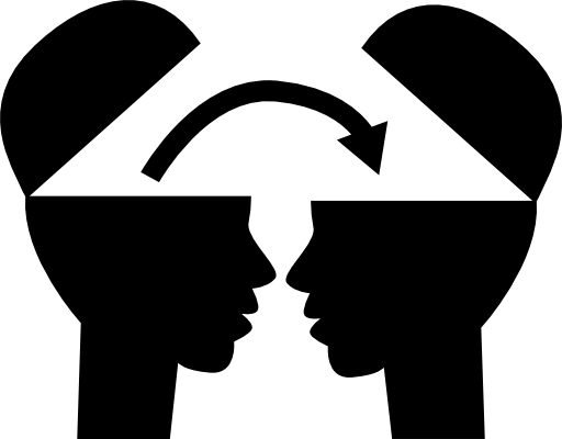 Two heads with information transference