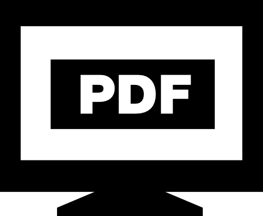 PDF on monitor screen