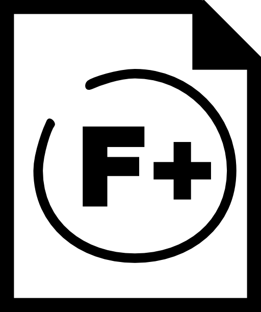 F plus school rating paper interface symbol