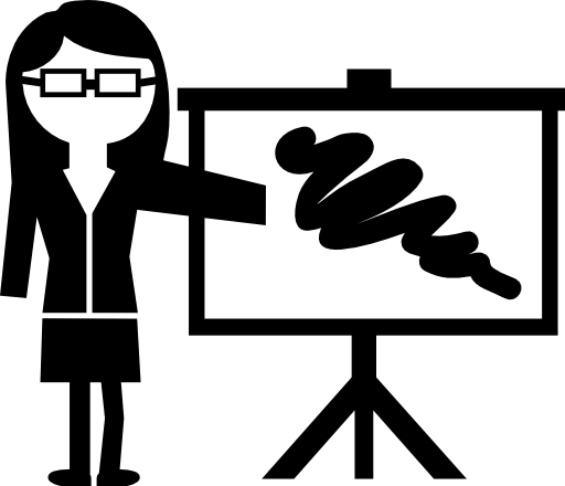 Woman on lecture