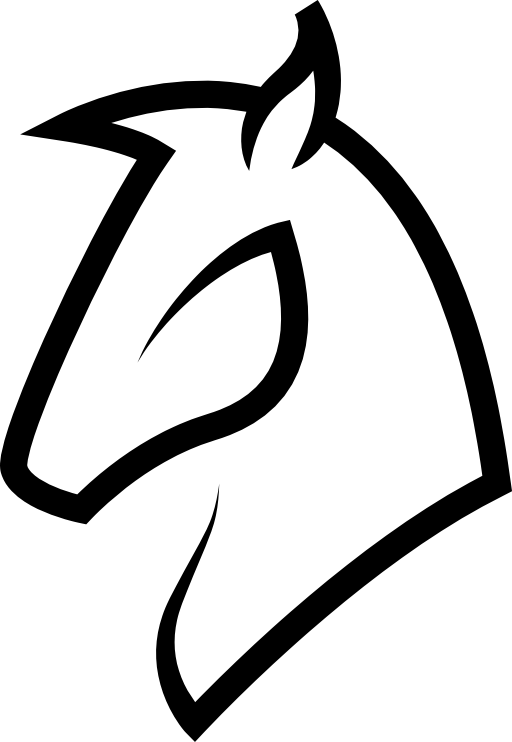 Horse head outline