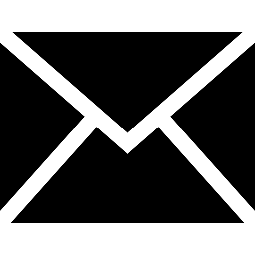 Email black envelope back