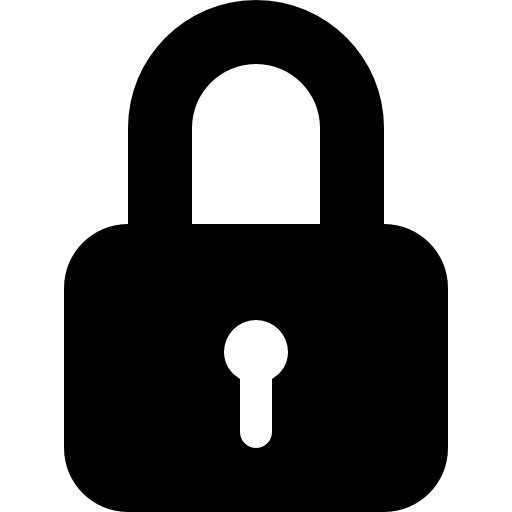 Lock padlock symbol for protect