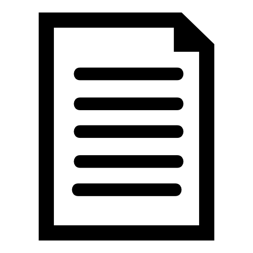 Document symbol with text lines
