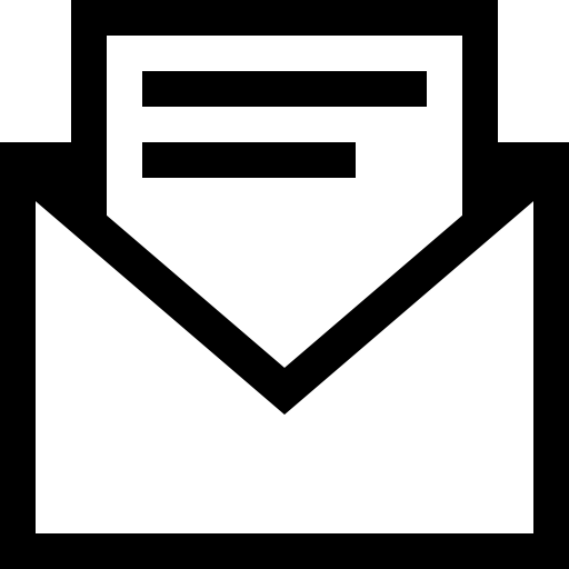 Mail envelope with letter paper