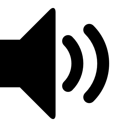 Volume medium speaker interface symbol