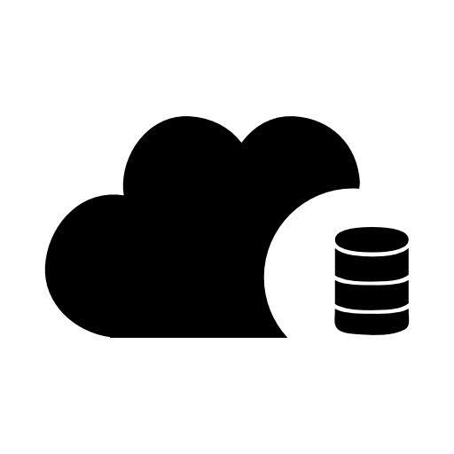 Cloud with data on server