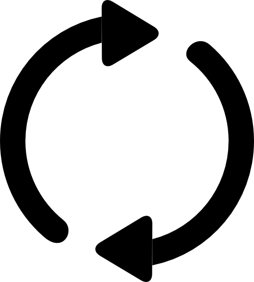 Two circling arrows