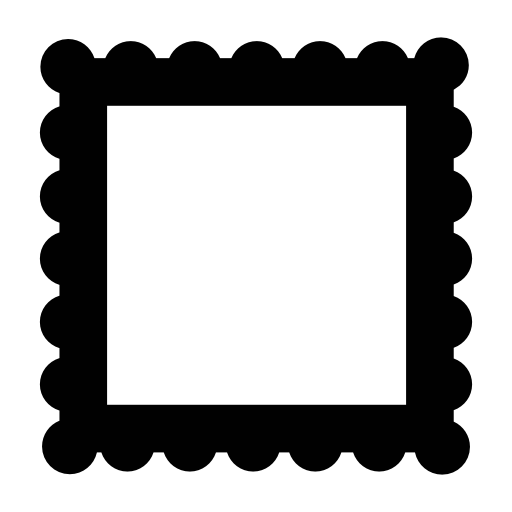 Frame border like a stamp