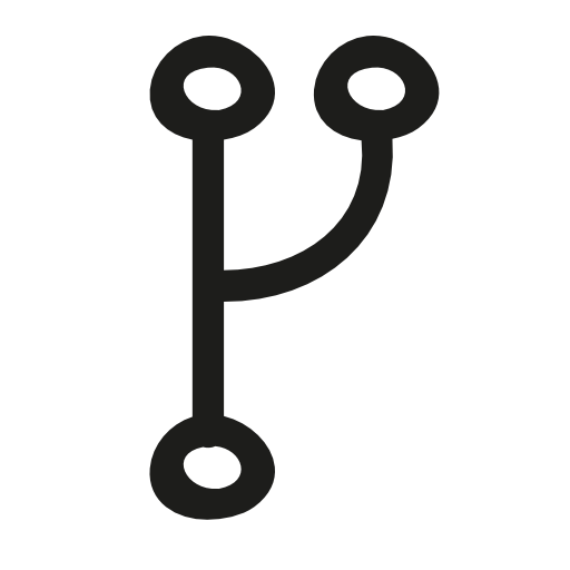 Usb hand drawn symbol