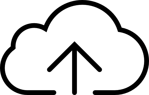 Arrow upload to cloud symbol