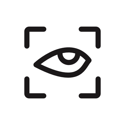 Eye focus symbol