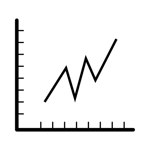 Simple graphic chart interface symbol