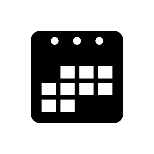 Weekly calendar page symbol