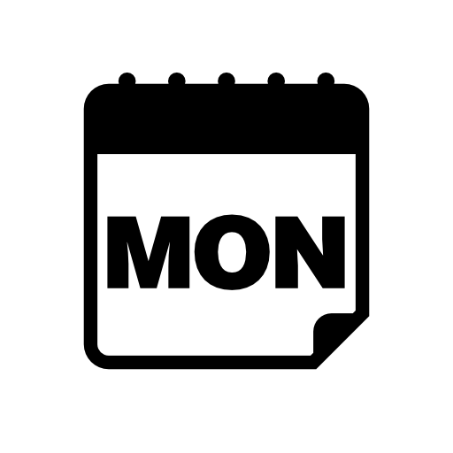 Monday calendar page