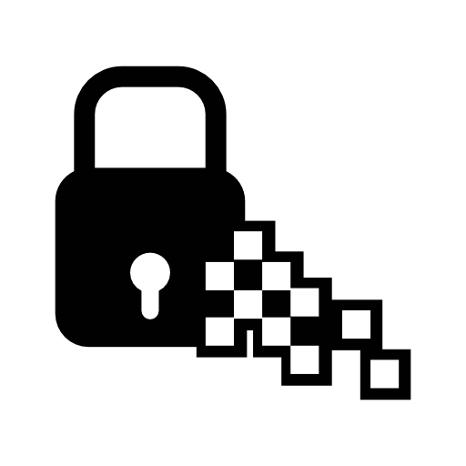 Lock graphic interface security symbol