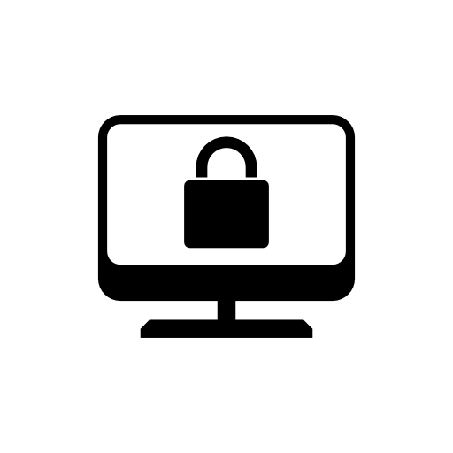 Desktop computer locked screen
