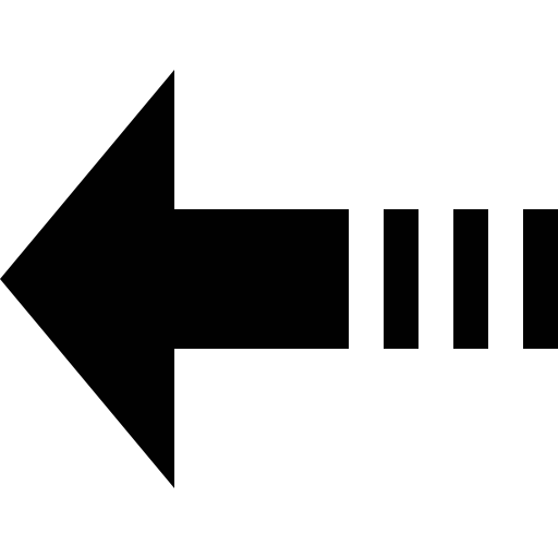 Arrow straight pointing to left