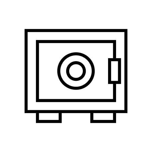 Safe box, security IOS 7 interface symbol