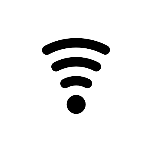 Wifi low signal symbol for interface