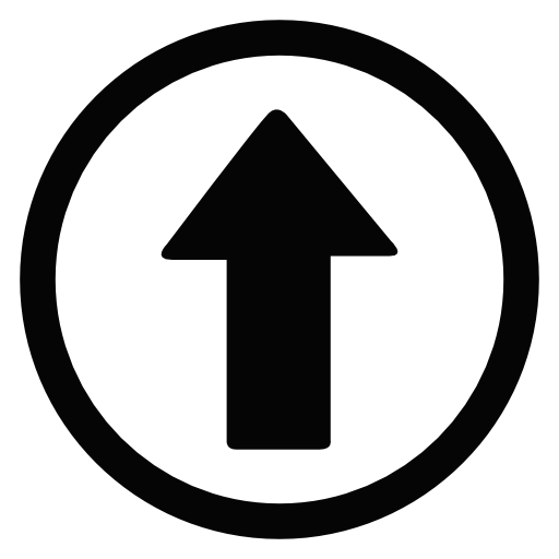 Arrow point to up in a circle