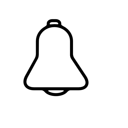 Bell outline interface symbol