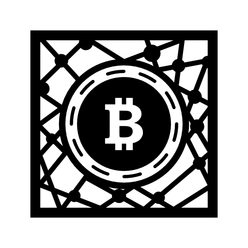 Bitcoin digital network symbol