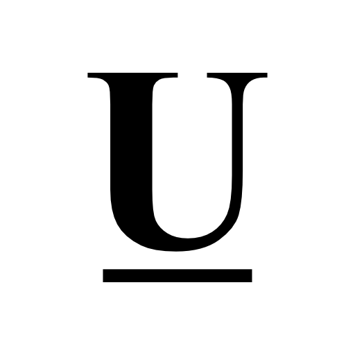 Underline interface symbol