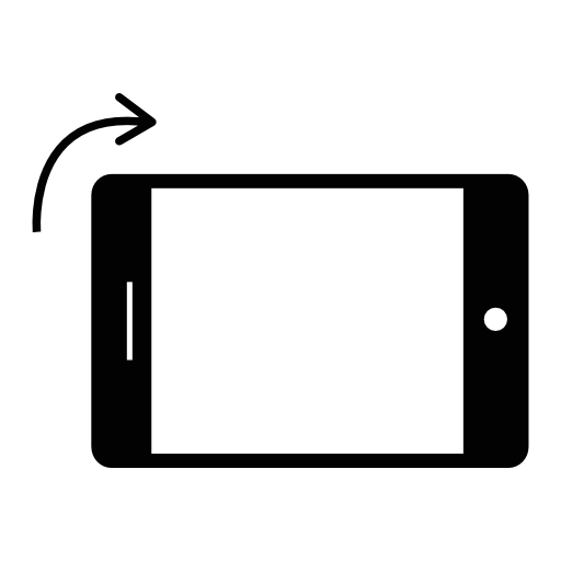 Tablet rotate symbol, IOS 7 interface symbol