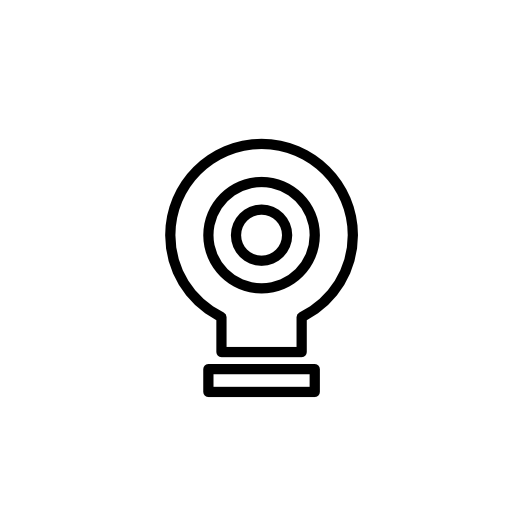 Target outline symbol inside a circle