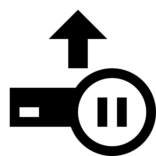 Upload pause button
