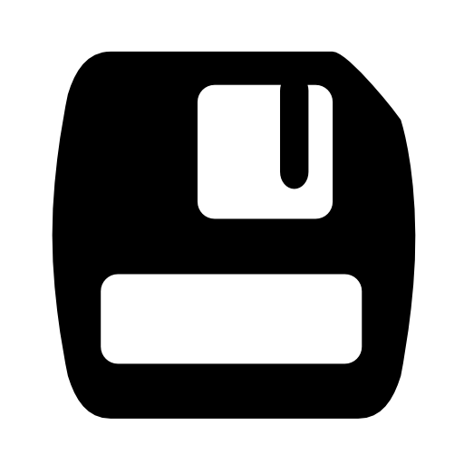 Floppy disk save interface symbol