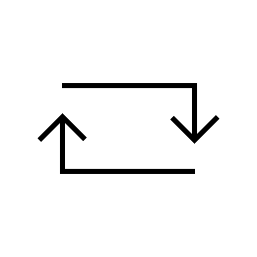 Refresh rectangle of arrows, IOS 7 interface symbol