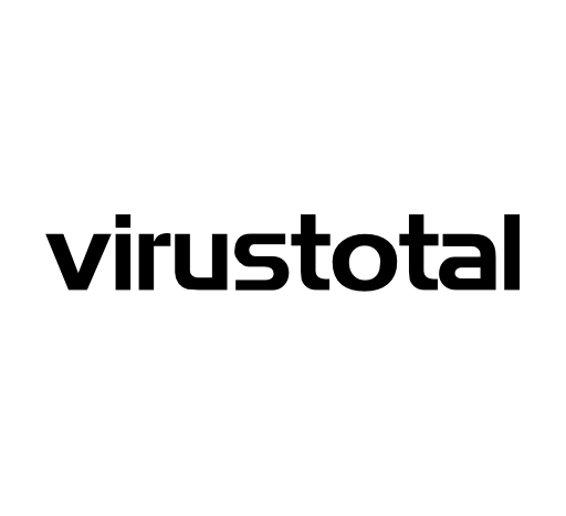 Virus total text logo