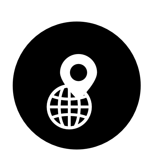 Map placeholder on globe grid