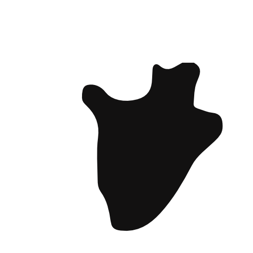 Burundi country map silhouette