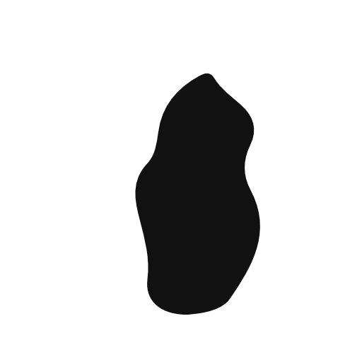 Qatar country map black shape