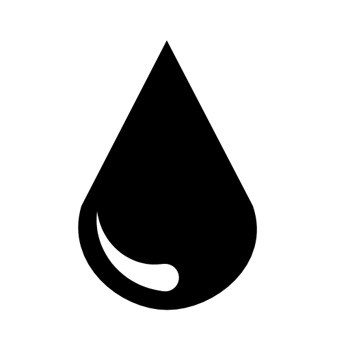 Water drop silhouette