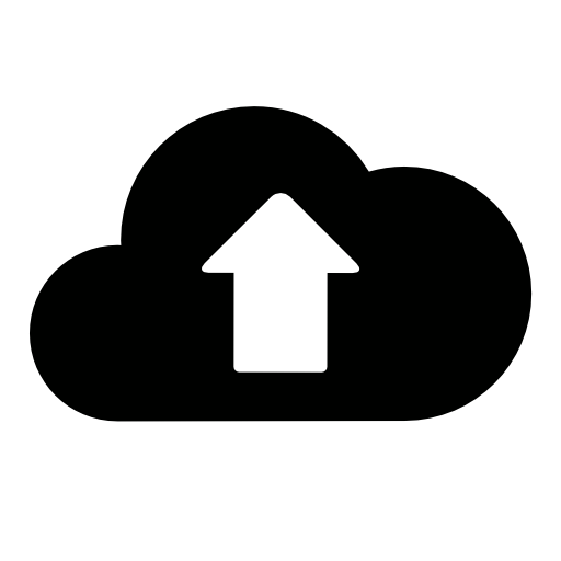 Upload to the cloud interface symbol