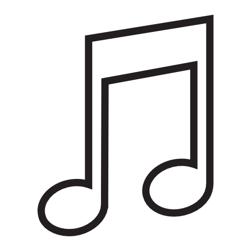 Music note, IOS 7 interface symbol