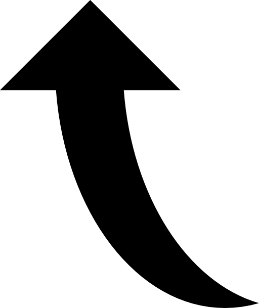 Arrow black shape pointing up