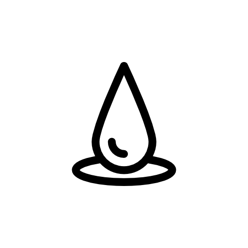 Liquid droplet on ground