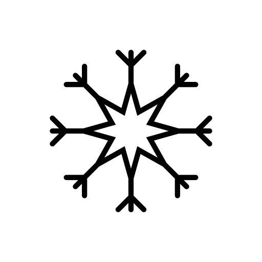 Eight pointed star snowflake