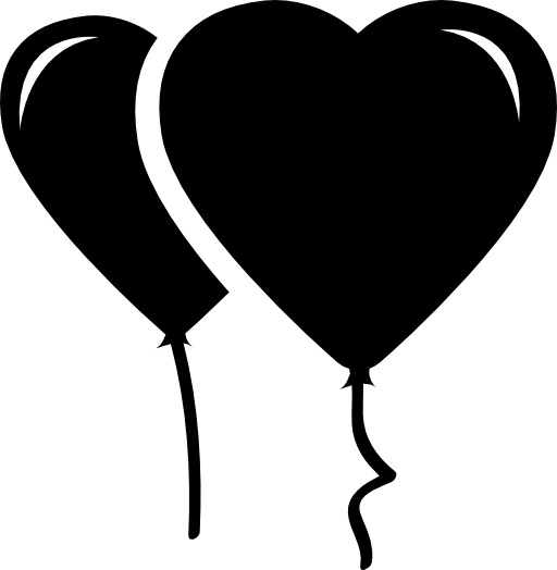 Couple of heart shaped balloons