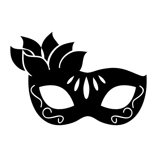 Floral carnival mask for women