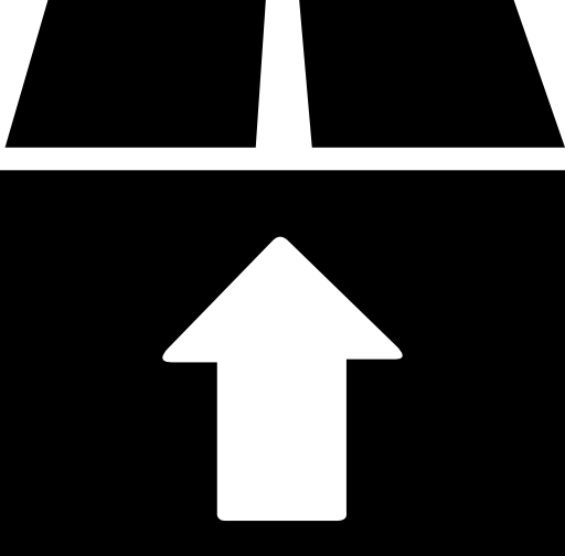 Box with arrow representing upload