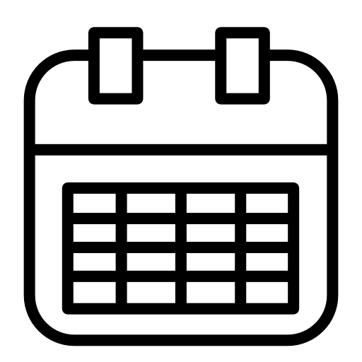 Calendar binder outline