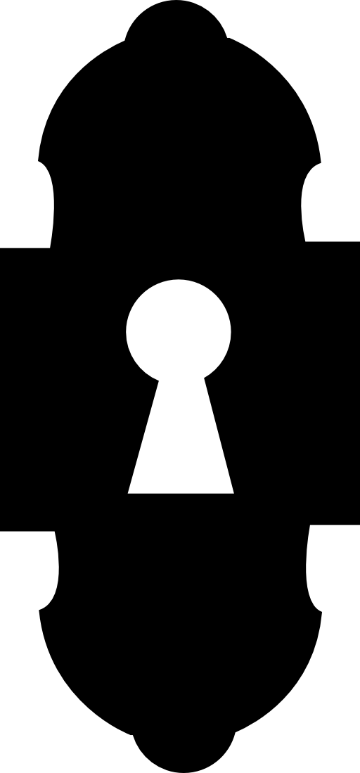 Keyhole design variant silhouette