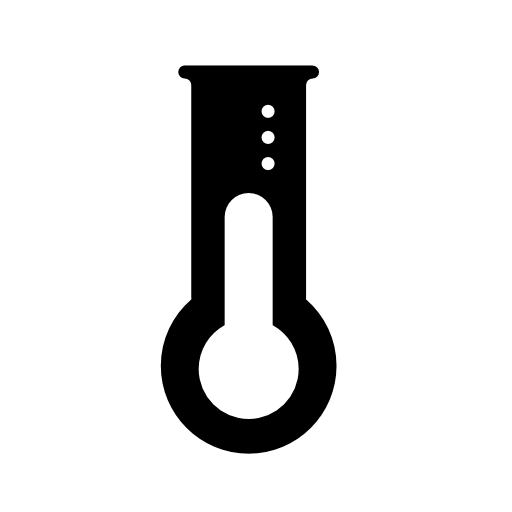 High temperature on a thermometer