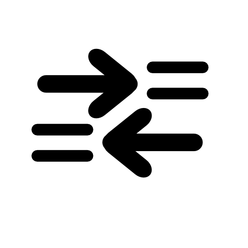 Right and left arrows